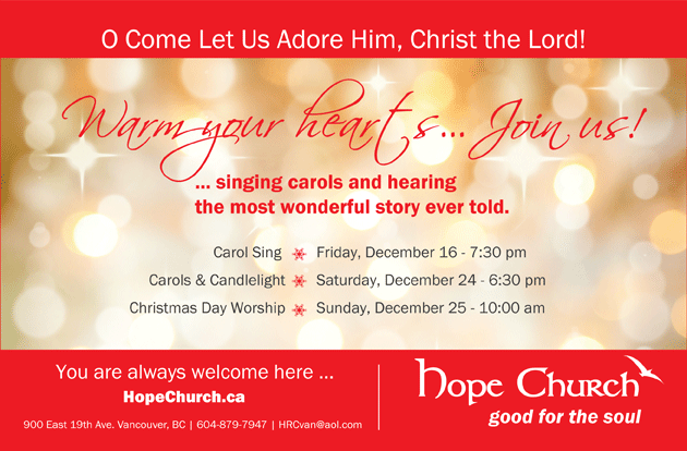 Hope Church Christmas Card